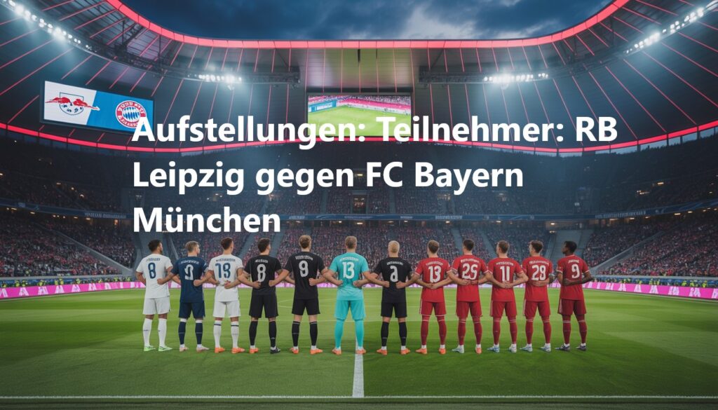 Aufstellungen: Teilnehmer: RB Leipzig gegen FC Bayern München – Die Ultimative Analyse Aufstellungen: Teilnehmer: RB Leipzig gegen FC Bayern München
